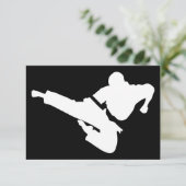 vechtkunst silhouette kaart (Staand voorkant)