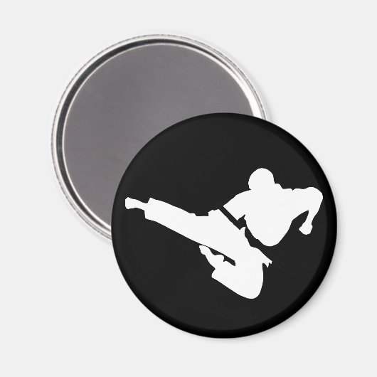 vechtkunst silhouette magneet (Voorkant / Achterkant)