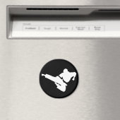 vechtkunst silhouette magneet (Insitu (Vaatwasser))