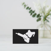 vechtkunst silhouette visitekaartje (Staand voorkant)