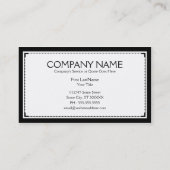 vechtkunst silhouette visitekaartje (Achterkant)