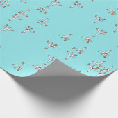 vechtkunsten op blauw cadeaupapier (Hoek)