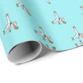 vechtkunsten op blauw cadeaupapier (Rol Hoek)