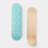 vechtkunsten op blauw persoonlijk skateboard (Voorkant)