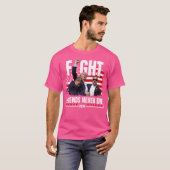 Vechtlegendes sterven nooit President T-shirt (Voorkant volledig)