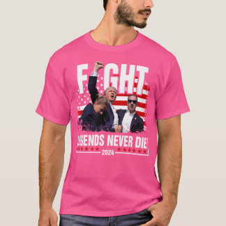 Vechtlegendes sterven nooit President T-shirt