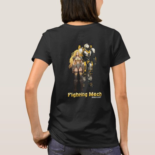 Vechtmachine (Gouden Eenheid) T-shirt (Achterkant)