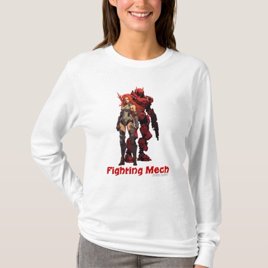 Vechtmech (rode eenheid) t-shirt (Voorkant)