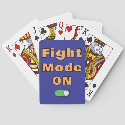 Vechtmodus Aan Pokerkaarten (Achterkant)