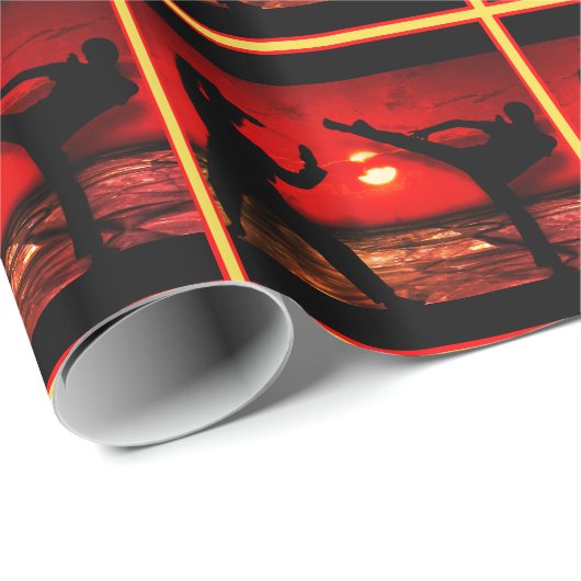 vechtsport cadeau cadeaupapier (Rol Hoek)