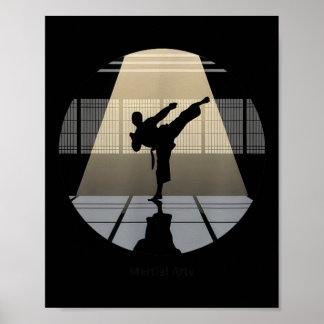 Vechtsport Discipline Kracht Karate Taekwondo Poster