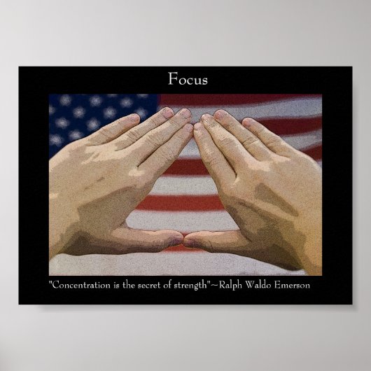 Vechtsport Focus Inspirerend Poster (Voorkant)
