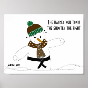 Vechtsport Hoe Harder Je Traint Poster