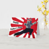 Vechtsport Karate Vaderdag Kaart (Gele Bloem)