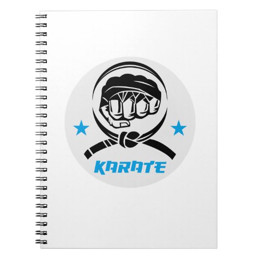 Vechtsport Karate Zwarte Band Notitieboek (Voorkant)