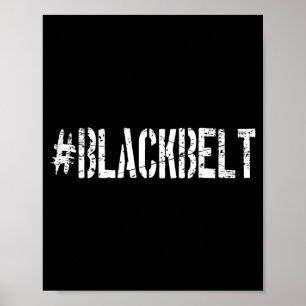 Vechtsport Karate Zwarte Band Poster