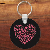 vechtsport meisjes karate hart sleutelhanger (Voorkant)