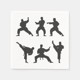 Vechtsport Papieren Servetten, Karate Taekwondo Fe Servet