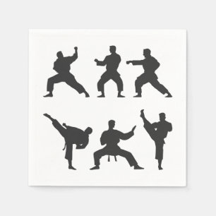 Vechtsport Papieren Servetten, Karate Taekwondo Fe Servet