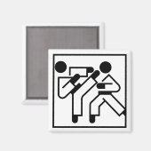 vechtsporten figuren magneet (Voorkant / Achterkant)