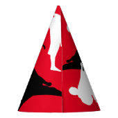 Vechtsporten Verjaardagsfeestje pet met karate pos Feesthoedjes (Achterkant)