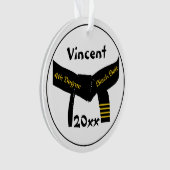 Vechtsporten Vierde graad Black Belt Rank Ornament (voorkant)