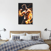 Vechtsporter in Mixed Martial Arts Canvas Afdruk (Insitu (Slaapkamer))