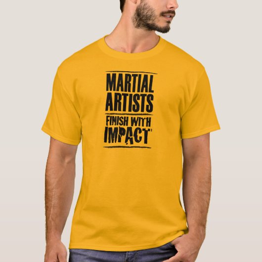 Vechtsporters eindigen met impact t-shirt (Voorkant)