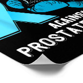 Vechtsteun Prostaatkanker Krijger Prostaat Kan Poster (Hoek)