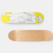 Vechtstijl Anime Girl Skateboard Deck (Horizontaal)