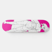 Vechtstijl Anime Girl Skateboard Deck (Horizontaal)