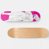 Vechtstijl Anime Girl Skateboard Deck (Horizontaal)