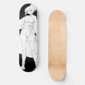 Vechtstijl Anime Girl Skateboard Deck (Voorkant)