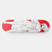 Vechtstijl Anime Meisje Skateboard Deck (Horizontaal)