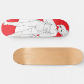 Vechtstijl Anime Meisje Skateboard Deck (Horizontaal)
