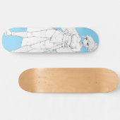 Vechtstijl Anime Meisje Skateboard Deck (Horizontaal)