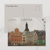 Vecriga Riga Letland Briefkaart (Voorkant / Achterkant)