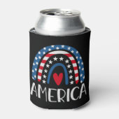 Vector 4th juli Amerikaanse onafhankelijkheidsdag Blikjeskoeler (Blikje Voorkant)