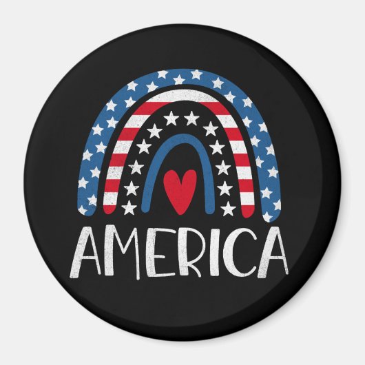 Vector 4th juli Amerikaanse onafhankelijkheidsdag Magneet (Voorkant)