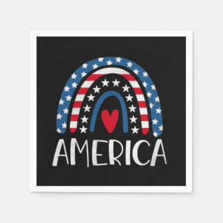 Vector 4th juli Amerikaanse onafhankelijkheidsdag Servet