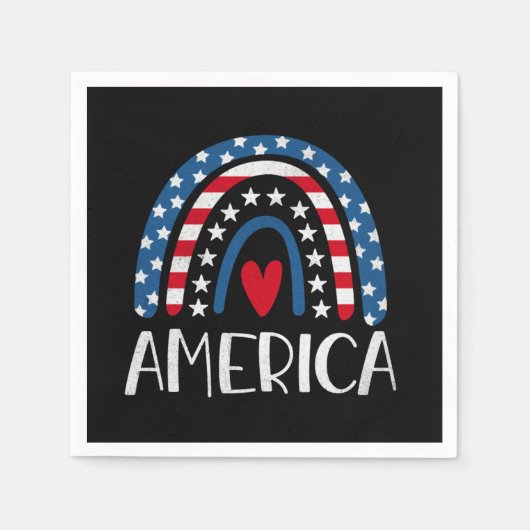 Vector 4th juli Amerikaanse onafhankelijkheidsdag Servet (Voorkant)