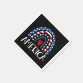 Vector 4th juli Amerikaanse onafhankelijkheidsdag Servet (Hoek)