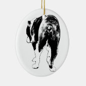 Vector Aandenken, Bulldog Traditie Keramisch Ornament (Rechts)