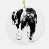 Vector Aandenken, Bulldog Traditie Keramisch Ornament (Achterkant)