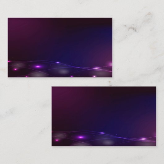 vector abstract banner background of blue violet visitekaartje (Voorkant / Achterkant)