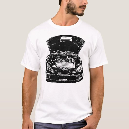 Vector Afbeelding Subaru Impreza WRC T-shirt (Voorkant)