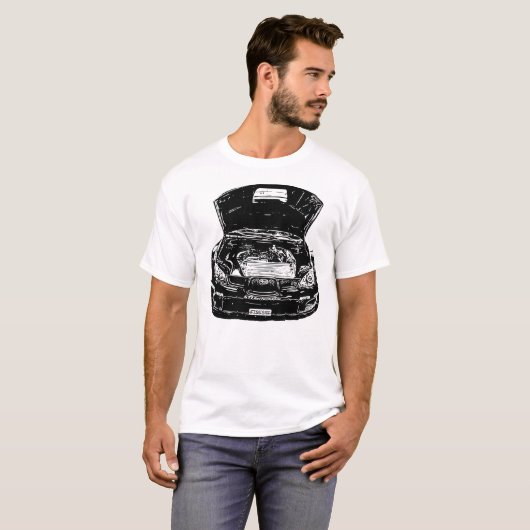 Vector Afbeelding Subaru Impreza WRC T-shirt (Voorkant volledig)