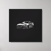 Vector Afbeelding Subaru Impreza Wrx Sti Canvas Afdruk (Voorkant)