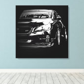 Vector Afbeelding Subaru Impreza Wrx Sti Canvas Afdruk (Insitu (Houten vloer))