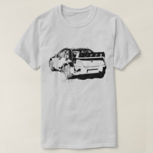 Vector Afbeelding Subaru Impreza Wrx Sti Dirty Ral T-shirt